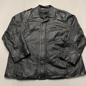 Seventh Avenue Black Leather Jacket